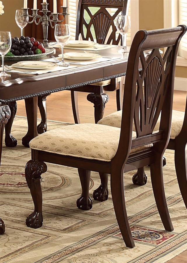 Norwich 7 Piece Dining Set in Warm Cherry by Home Elegance - HEL-5055-82-7