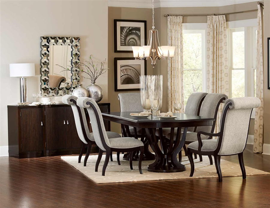 7 piece pedestal dining set