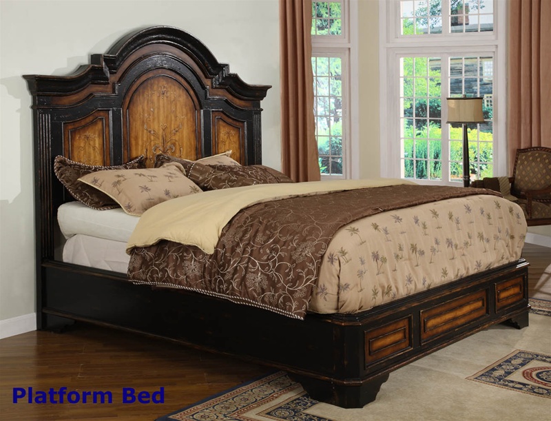 North Hampton Panel Bed 6 Piece Bedroom Set In Two Tone Finish By Hooker Furniture Hf 779 90 240