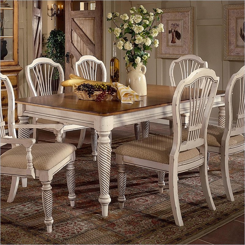 7 piece pine dining set