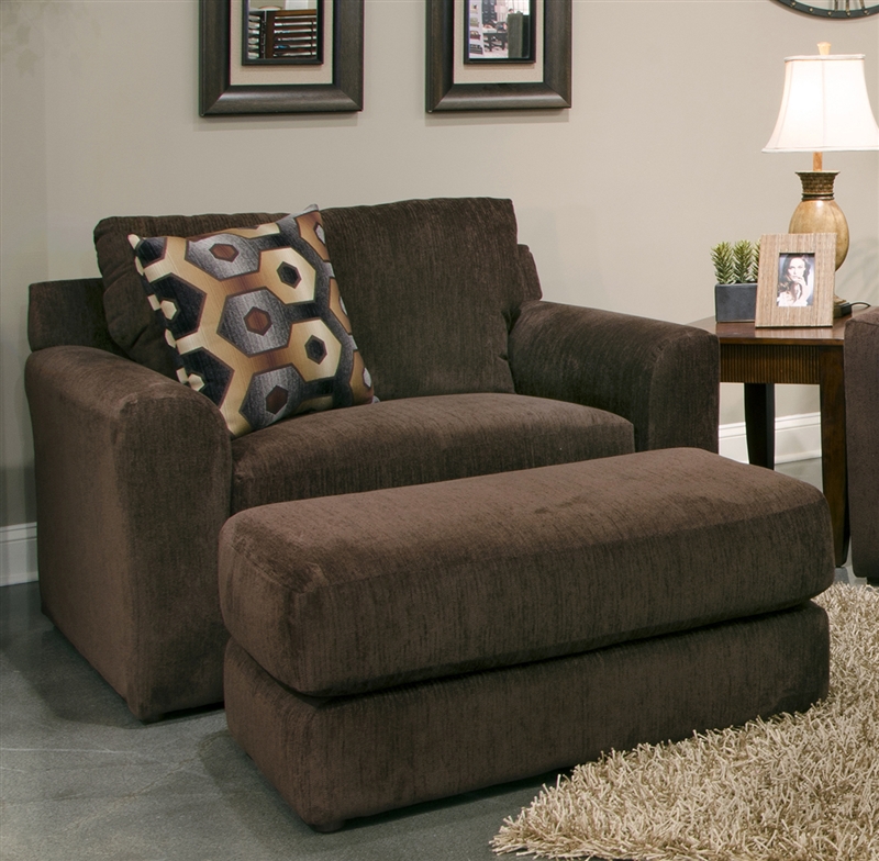 brown chenille chair