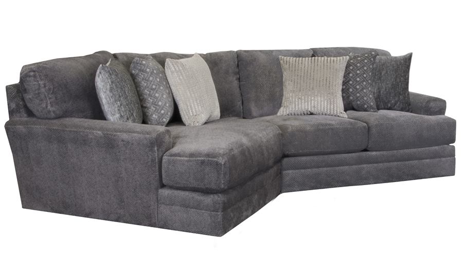 Mammoth 2 Piece Sectional In Smoke Fabric By Jackson Furniture - 4376-2P-S