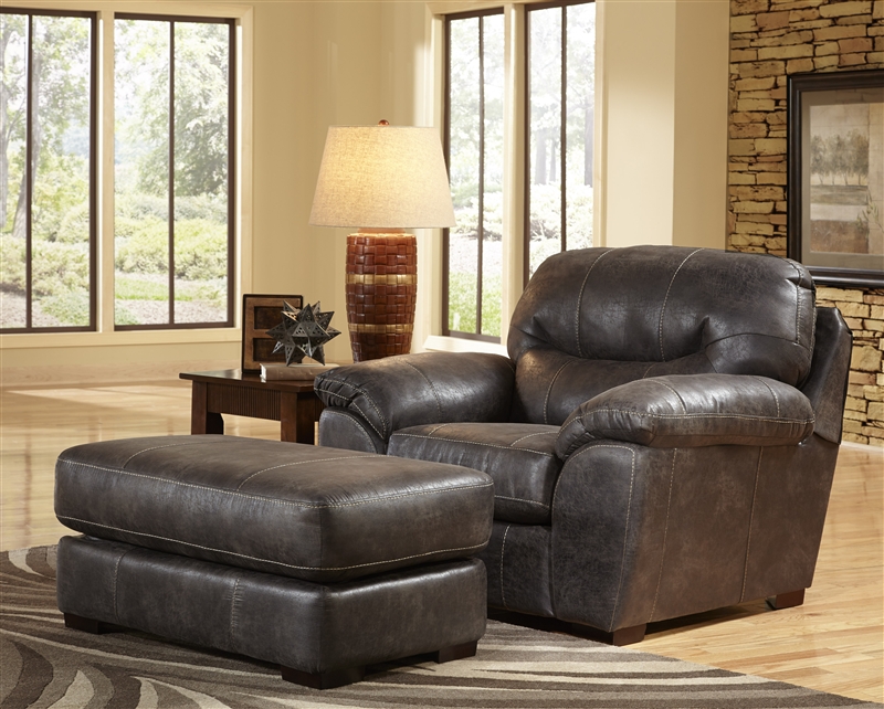 grant graphite leather sofa