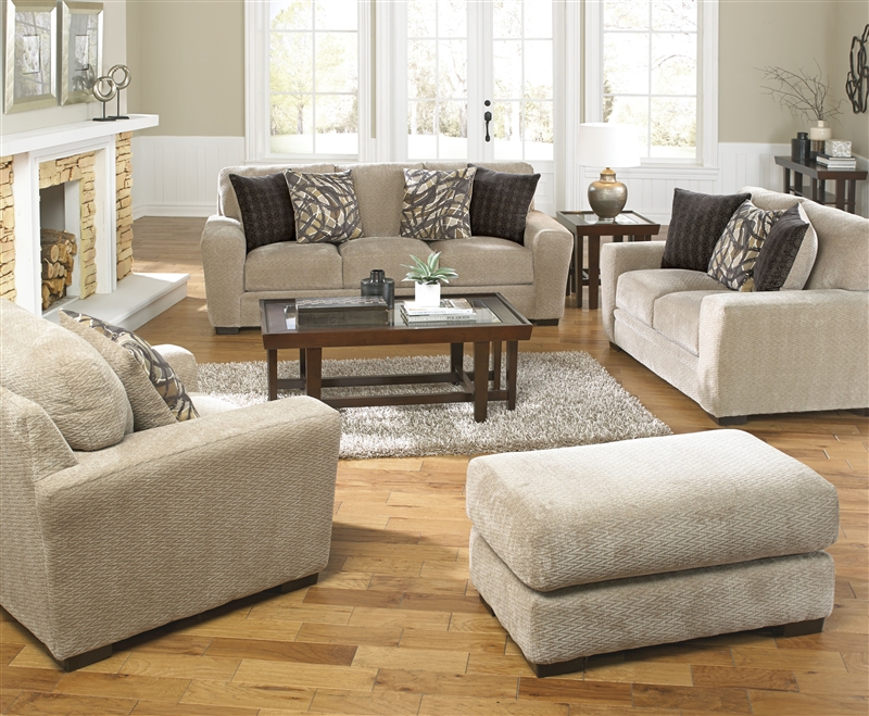 Prescott Sofa in Putty Chenille by Jackson Furniture - 4487-03-P