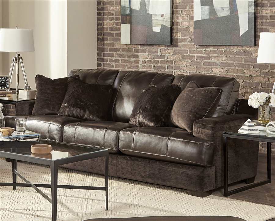 Fabric And Leather Sofa Combinations | Baci Living Room