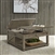 Parkland Falls Square Lift Top Cocktail Table in Weathered Taupe Finish ...