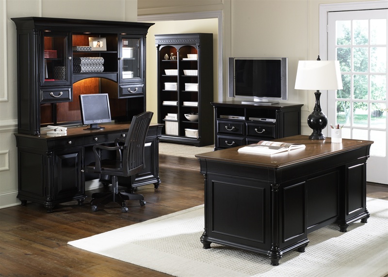 St Ives 5 Piece Jr Executive Home Office Set In Two Tone Finish