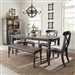 Marino 5 Piece Round Dining Set in Natural Cherry Finish by Coaster ...