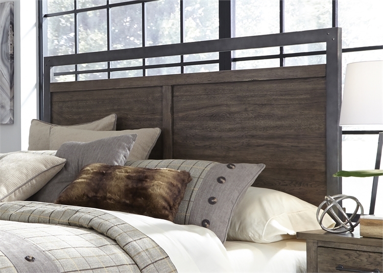 Sonoma Road Canopy Bed 6 Piece Bedroom Set in Weather Beaten Bark ...