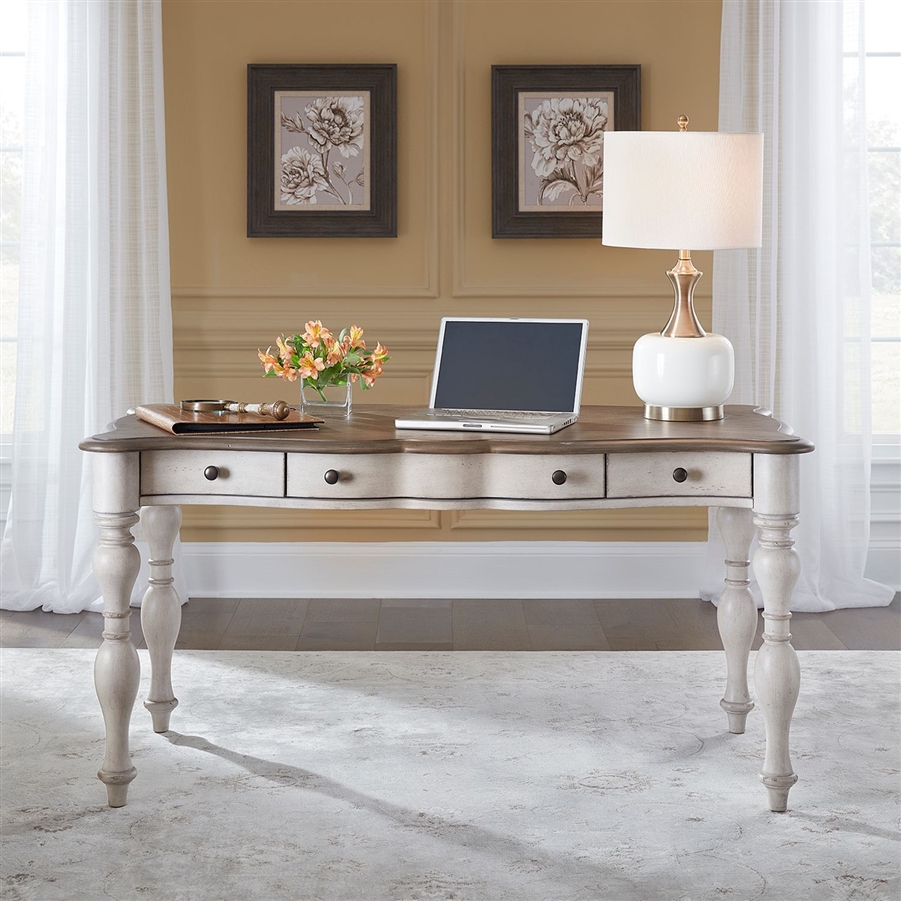 antique white writing desk