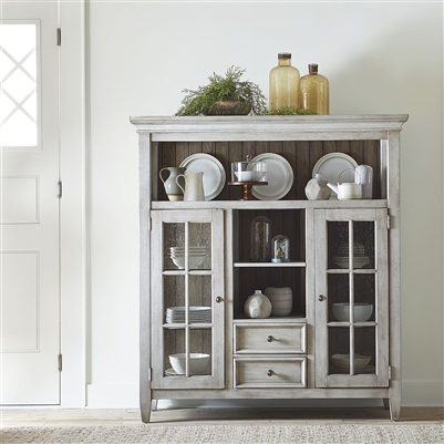 Heartland Display Cabinet in Antique White Finish by Liberty Furniture ...