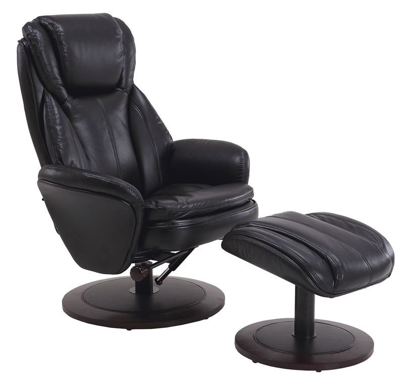 Black fabric swivel chair