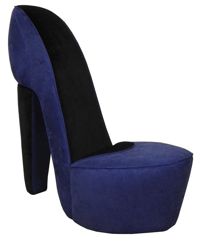 purple heel chair