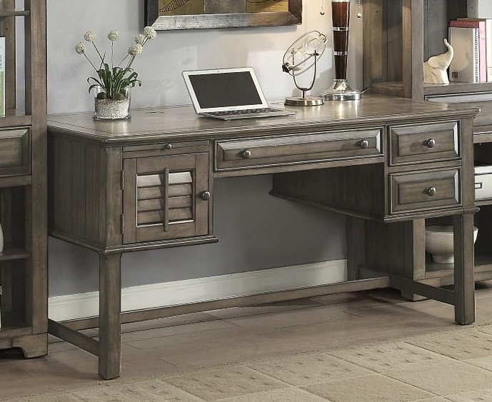Austin 60 Inch Writing Desk In Earl Grey Finish By Parker House