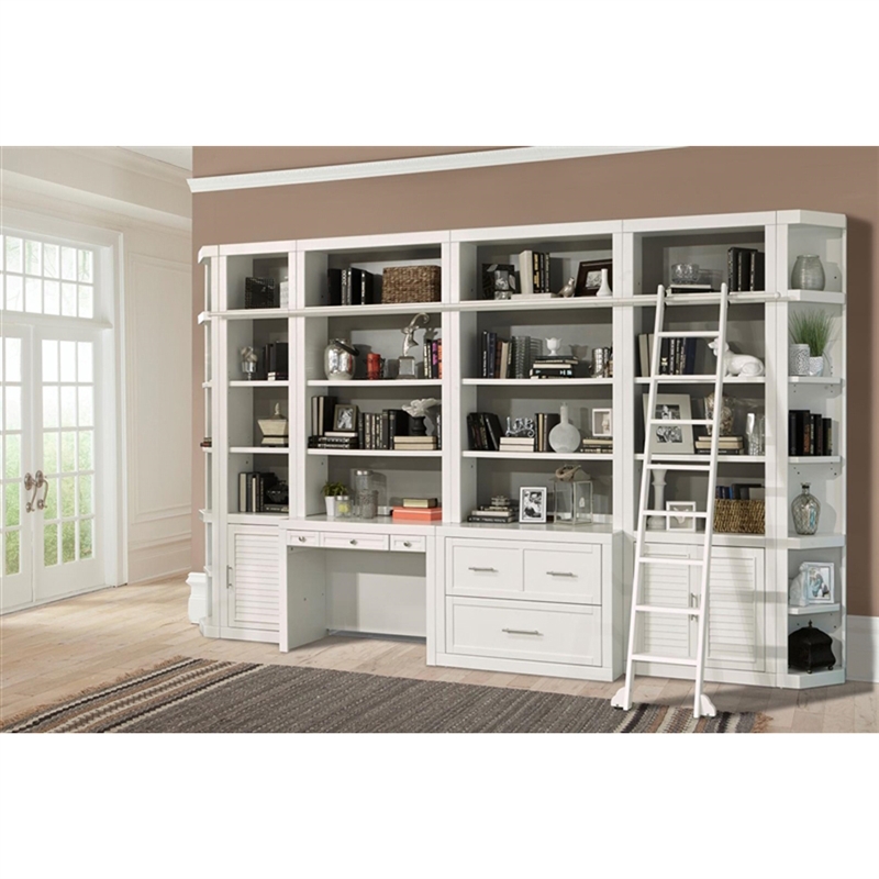 Catalina 8 Piece Home Office Bookcase Library Wall in ...