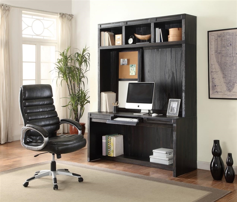 wall desk with hutch