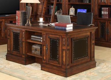 dark brown executive desk