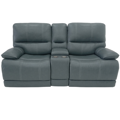 Shelby Power Reclining Console Loveseat with Power Headrests in Cabrera ...