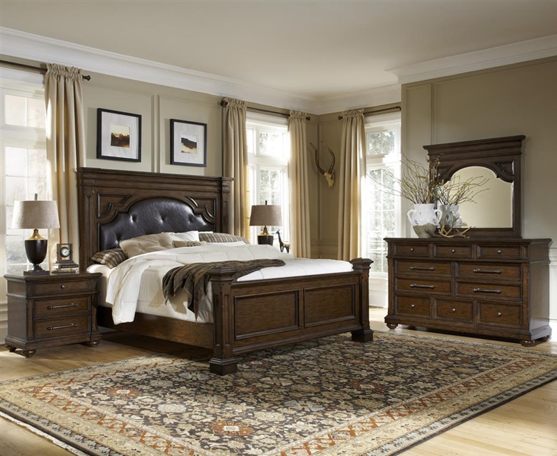 Durango Ridge Aged Brandy Finish 6 Piece Bedroom Set by Pulaski - PUL ...