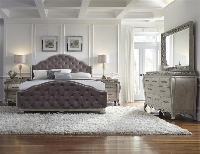 Rhianna Upholstered 6 Piece Bedroom Set By Pulaski Pul 788170