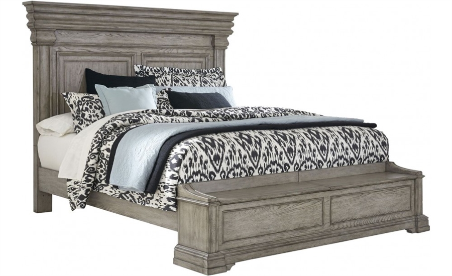 Madison Ridge Storage Bed In Bluff Grey Finish By Pulaski Pul P091174 B