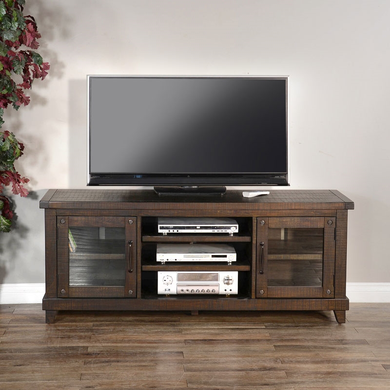 Vivian 64 Inch Tv Console In Brown Finish By Sunny Designs - Sd-3644rn-64